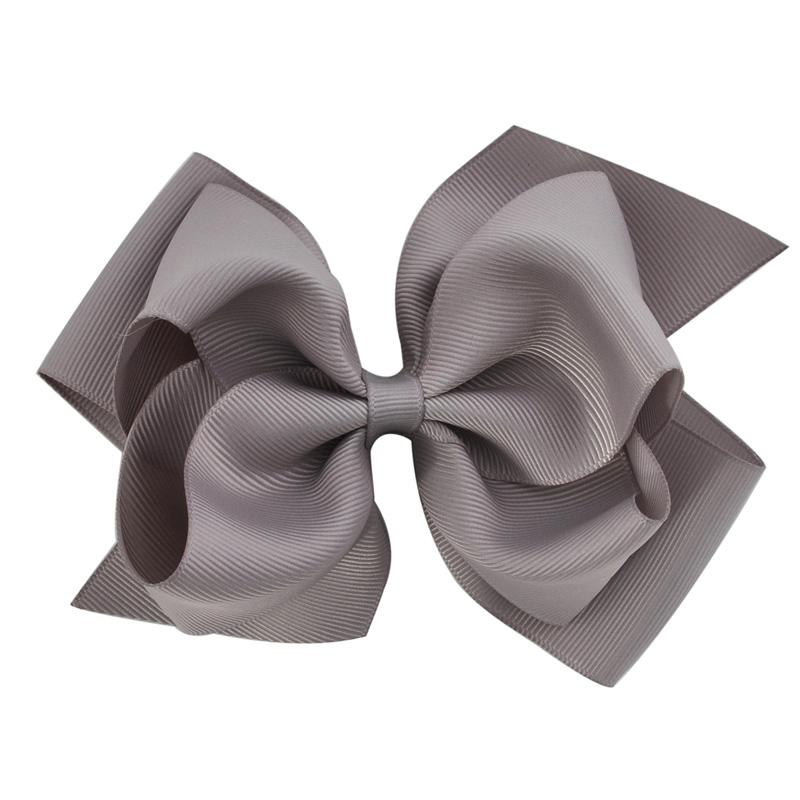 1 lazo de 6 pulgadas de doble capa, cinta de grogrén sólida, lazo para el pelo para niñas, pinzas para el pelo, accesorios para el cabello, horquillas para baile: Verde claro
