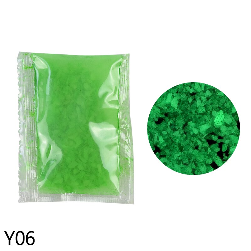 10/30g lysende sandstein fluorescerende grus glød i mørk uteplass hagedekorasjon gjør-det-selv stjerneklar ønsker flaske fisketank ornamenter: 10g / Y06