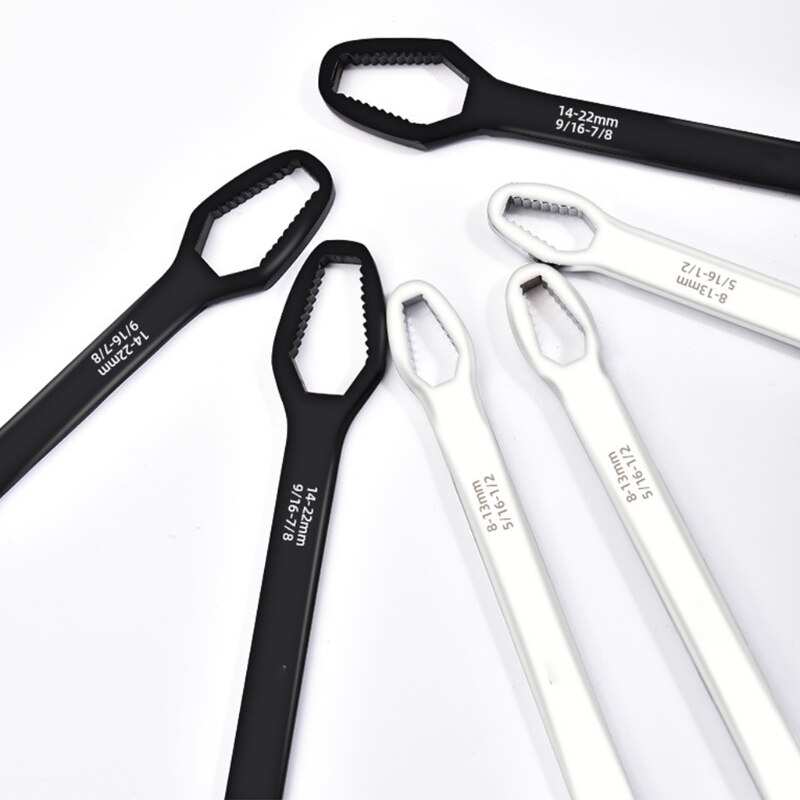 Double End Wrenches Universal Spanner 14-22mm 8-13mm Wrench Key Screw Nuts Repair Quick Release Wide Used