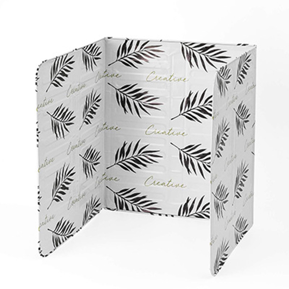 Aluminum Foldable Kitchen Gas Stove Baffle Plate Kitchen Frying Pan Oil Splash Protection Screen Kichen Accessories: B