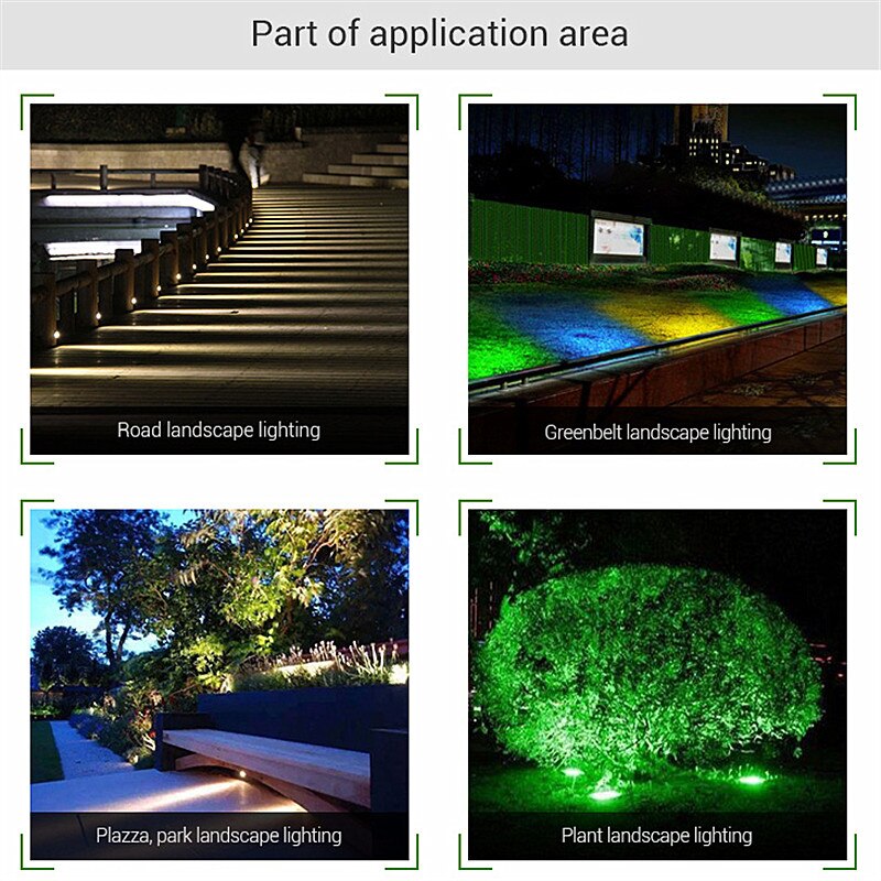Miboxer 6w rgb + cct ledet hagelys + strømkabelsett  ip66 vanntett milight  dc 24v ledet hageplenlampe belysning futc 08 futc 08a