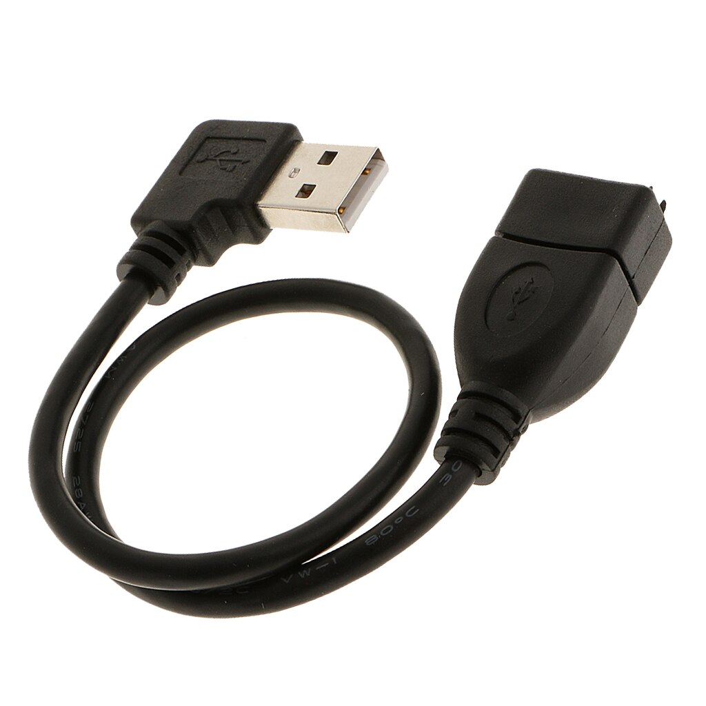 Usb 2.0 Haakse Man-vrouw Extension Adapter Converter Kabel Snoer Snelle Snelheid