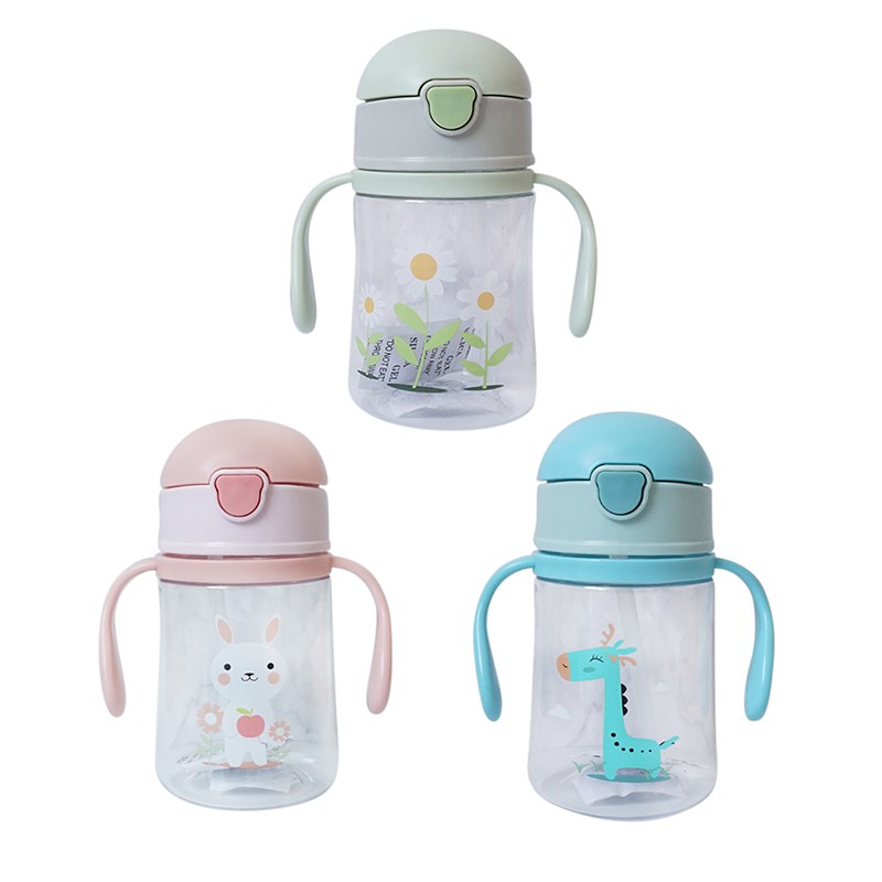 Kinderen Voeden Sippy Cups Met Handvatten Leren Drinkwater Flessen Leuke Cartoon Lekvrije Band Cup 250 Ml Xs