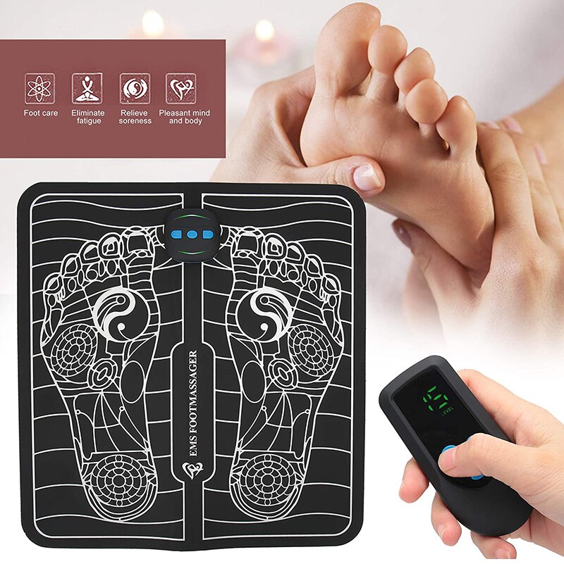 Ems Elektrische Voet Stimulator Stimulator Afstandsbediening Elektrische Massage Mat Volledige Automatische Massage Voet Circulatie Apparaat