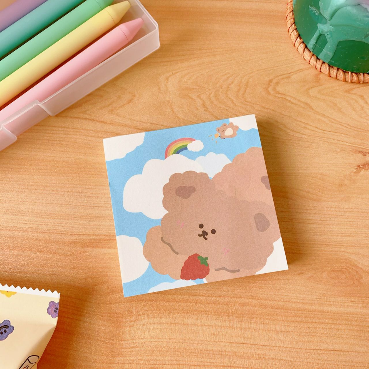 Koreaanse Stijl Cartoon Memo Post It Notes: Chocolade