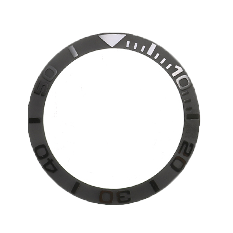 38mm Keramik Uhr Lünette Einsatz Für 40mm Herren Uhr Gesicht Uhren Ersetzen Zubehör Innen Durchmesser 30,7mm: Schwarz