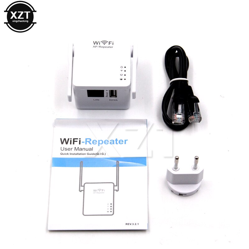 300Mbps Wireless Wifi Repeater Mini Repetidor security encryption Wifi Signal Amplifier 2.4G With 2 Antennas AP Router Repeater