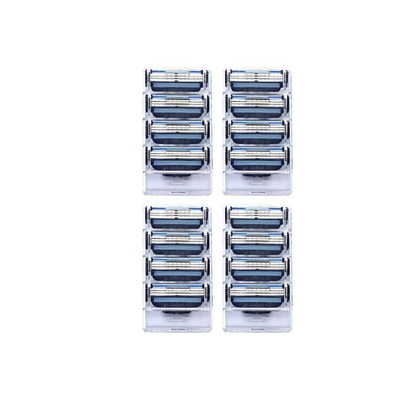 Men's safety razor blade 3-layer shaving care classic stainless steel smooth shaving manual shaver: 8