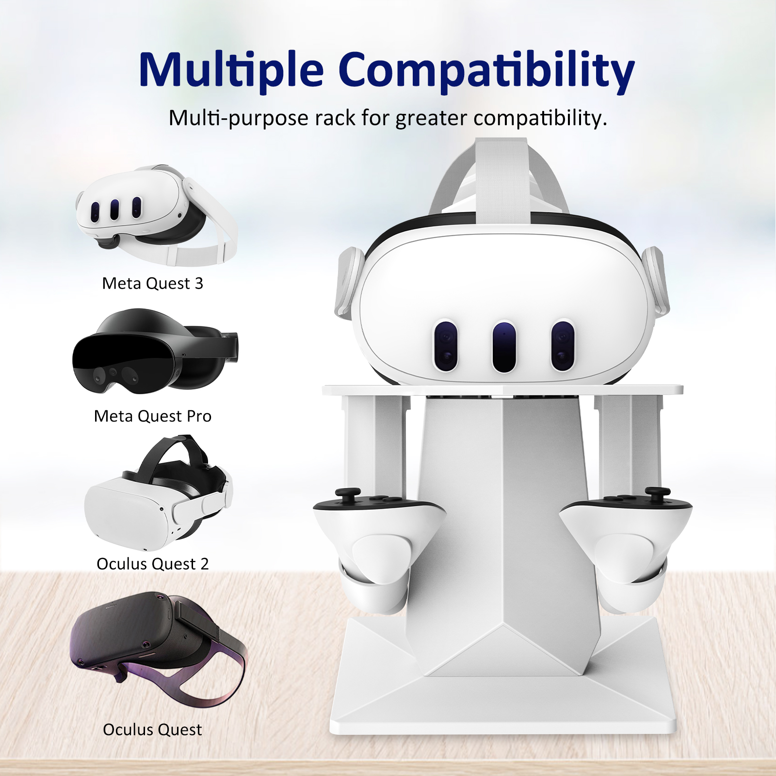 VR-Ständer Anzeige Holdeand Regler für Meta Suche 3/Meta Suche Profi/Oculus Suche 2/Oculus Suche wiederaufladbarer Displayständer