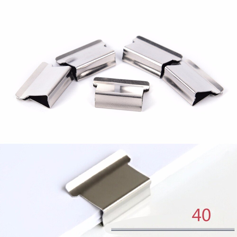 50pcs/pack Mini Metal Paper Clip Paper Document Binder Clips Office Learning Supplies Stationery
