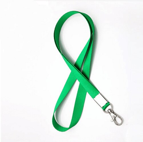 1pcs Lanyards ID Badge Holder ID Card Pass Straps Badge Key Holder Keychain: Light Green