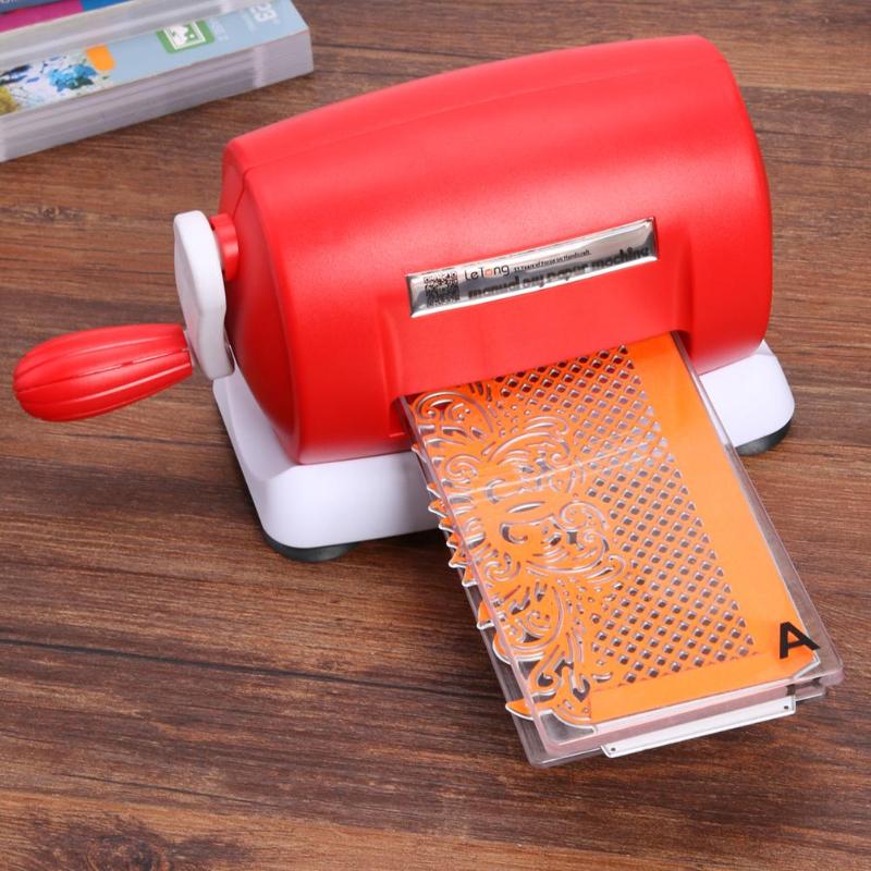 DIY Die Cutting Machine Embossing Scrapbooking Cutter Dies Machine Paper Card Making Craft Tool Red Purple White Bule Pink