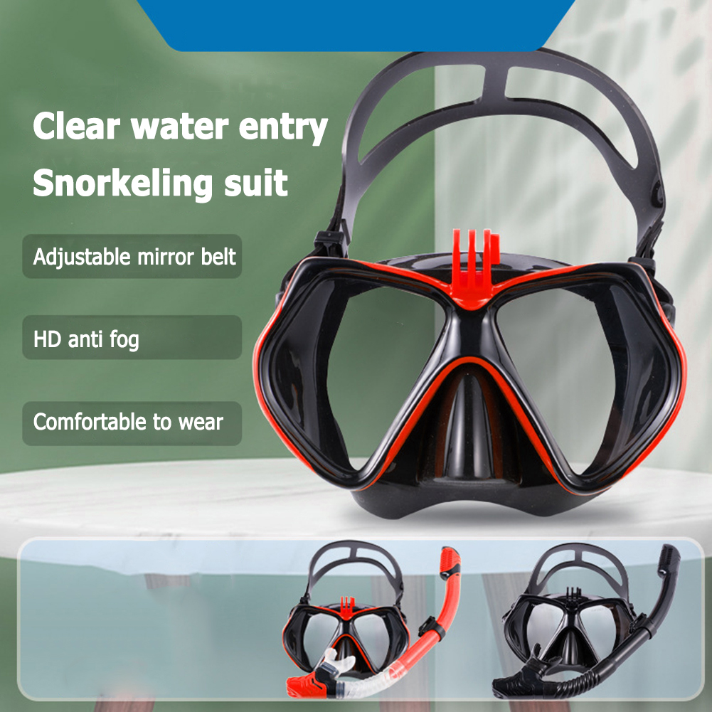 Underwater Mask Camera Diving Mask Swimming Goggles Snorkel Scuba Diving Equipment Camera Holder For Go Pro