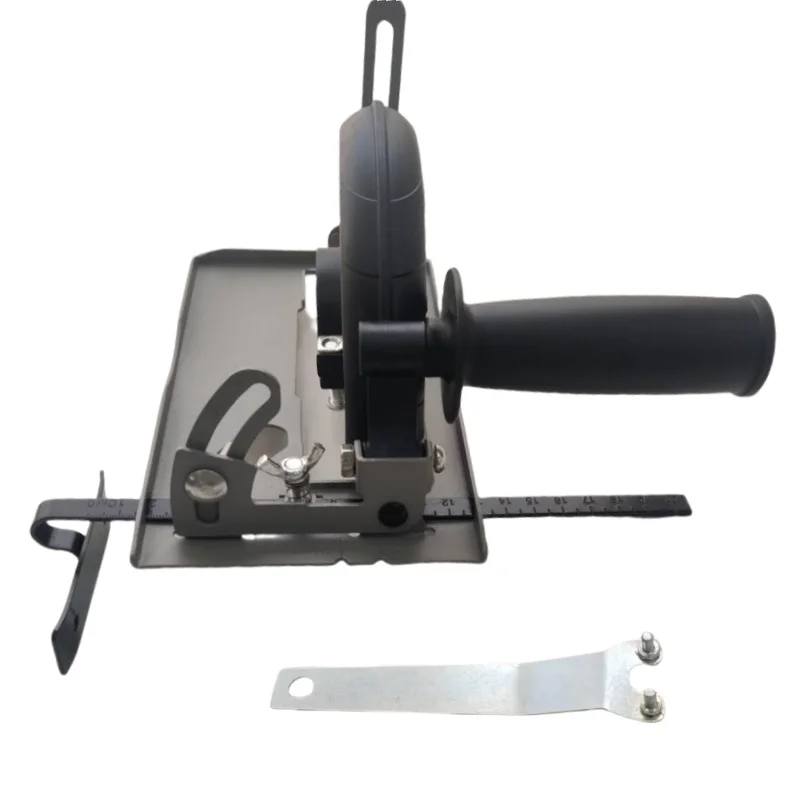 Quick Install Cutting Machine Slotting Base 45° Adjustable Cutting Depth Positioning Bracket for 100/115/125mm Angle Grinder: Red