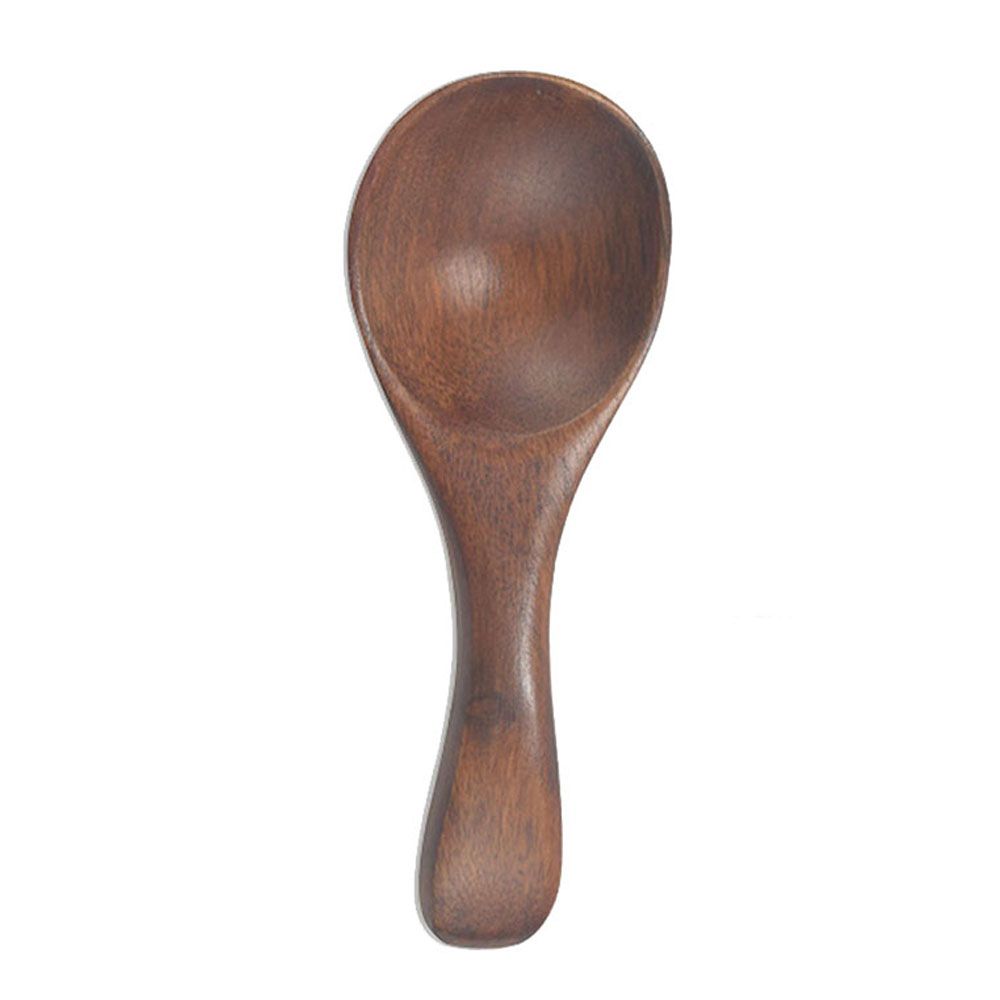 Cuchara de té de madera tradicional hecha a mano, cuchara de azúcar pequeña, utensilios de cocina, accesorios para el hogar, 1 ud.: 6