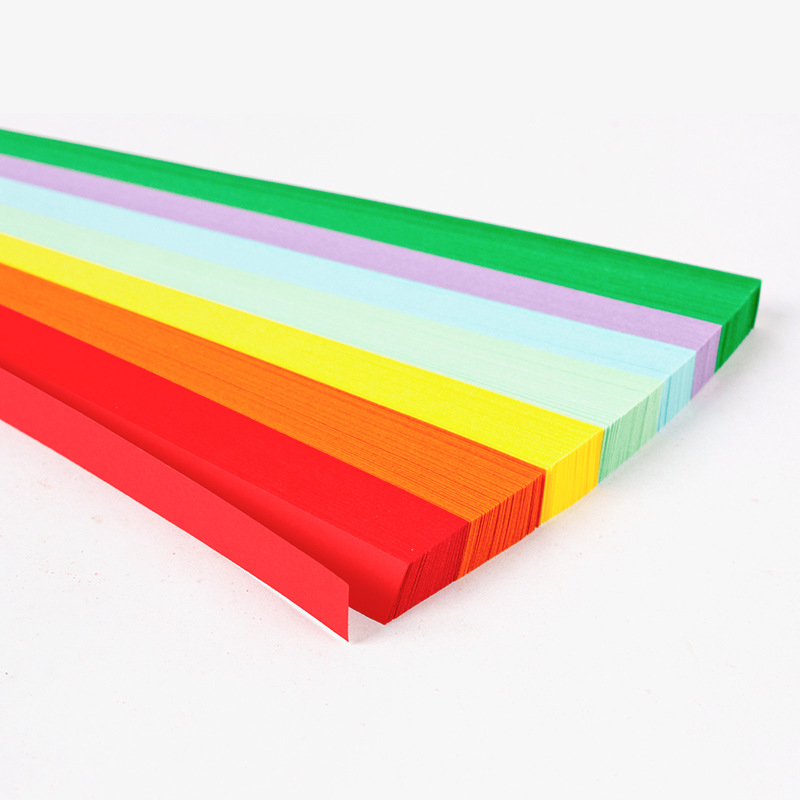 540 hojas de tiras de papel de Origami Stars, papel plegable de 27 colores, colorido, doble cara, estrella de la suerte, Origami DIY, artes hechas a mano, decoración del hogar: Verde claro