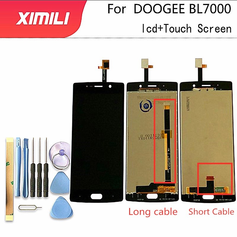 5.5 Inch Voor Doogee BL7000 Lcd-scherm + Touch Screen 100% Getest Screen Digitizer Vergadering Vervanging Bl 7000 + Gratis gereedschap