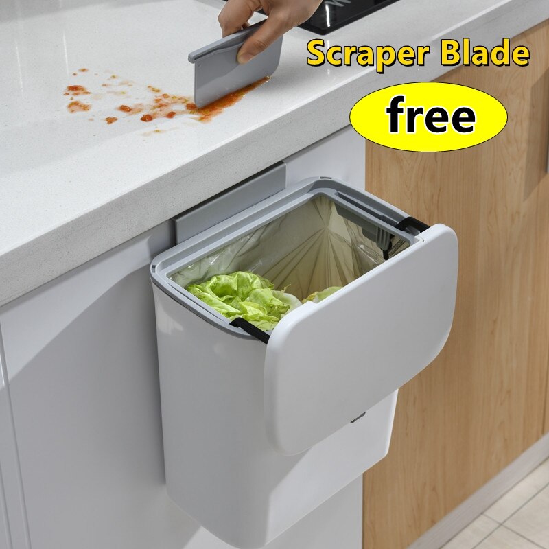 Keukenkast Muur Gemonteerde Prullenbak Opknoping Multipurpose Afval Container Voor Thuis Prullenbak Wc Afval Opslag Schoon Tool
