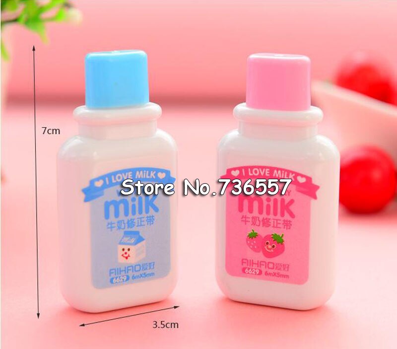1 X Cute Milk Correction Tape Material Escolar Kawaii Stationery Office School Supplies Papelaria 6m
