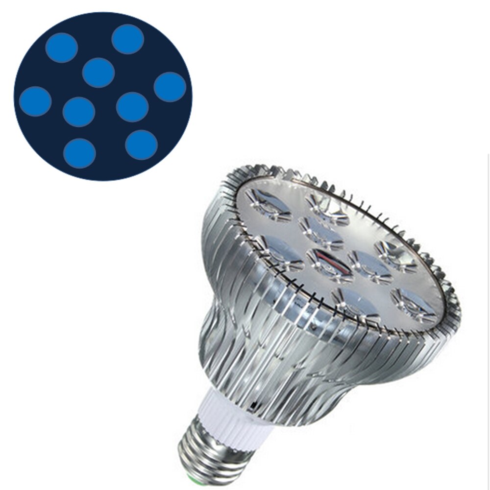 Pure Blue 450nm 54W E27 LED Aquarium Light PAR38 LED Plant Grow Veg for Fish Reef Coral Tanks: 9B 450nm