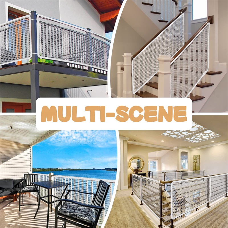 Child Safety Protective Net Multipurpose Durable Stair Balcony Banister Rail Guard Kids Stair Protection Safe Fine Mesh