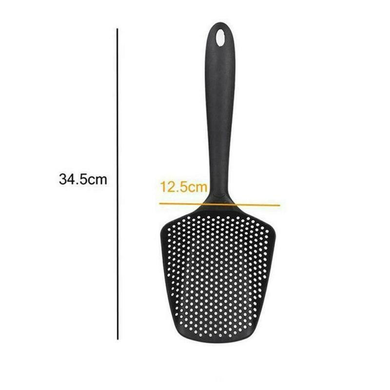 1 pieza de colador de verduras de gran , herramientas grandes, cuchara de Nylon, cuchara de verduras, colador, filtro de papas fritas, accesorios de cocina para el hogar