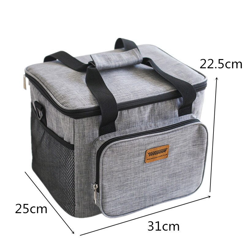 Männer Kühltasche Tragbare Picknick Schulter Isolierte Taschen Tote eis pack Trinken Lebensmittel Bier Lagerung Container Kühlschrank