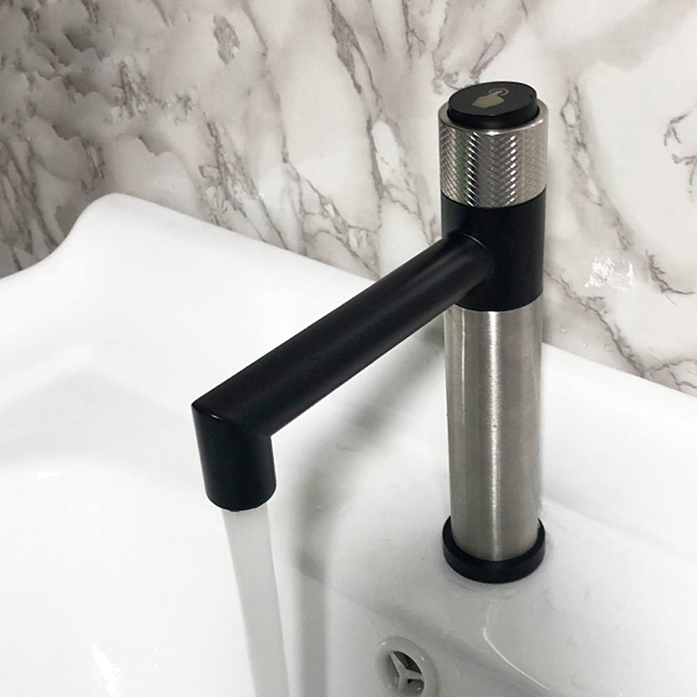 Aquacubic Cupc Gecertificeerde Waterval Badkamer Kraan-Hoge Tuit Mixer Met Één G