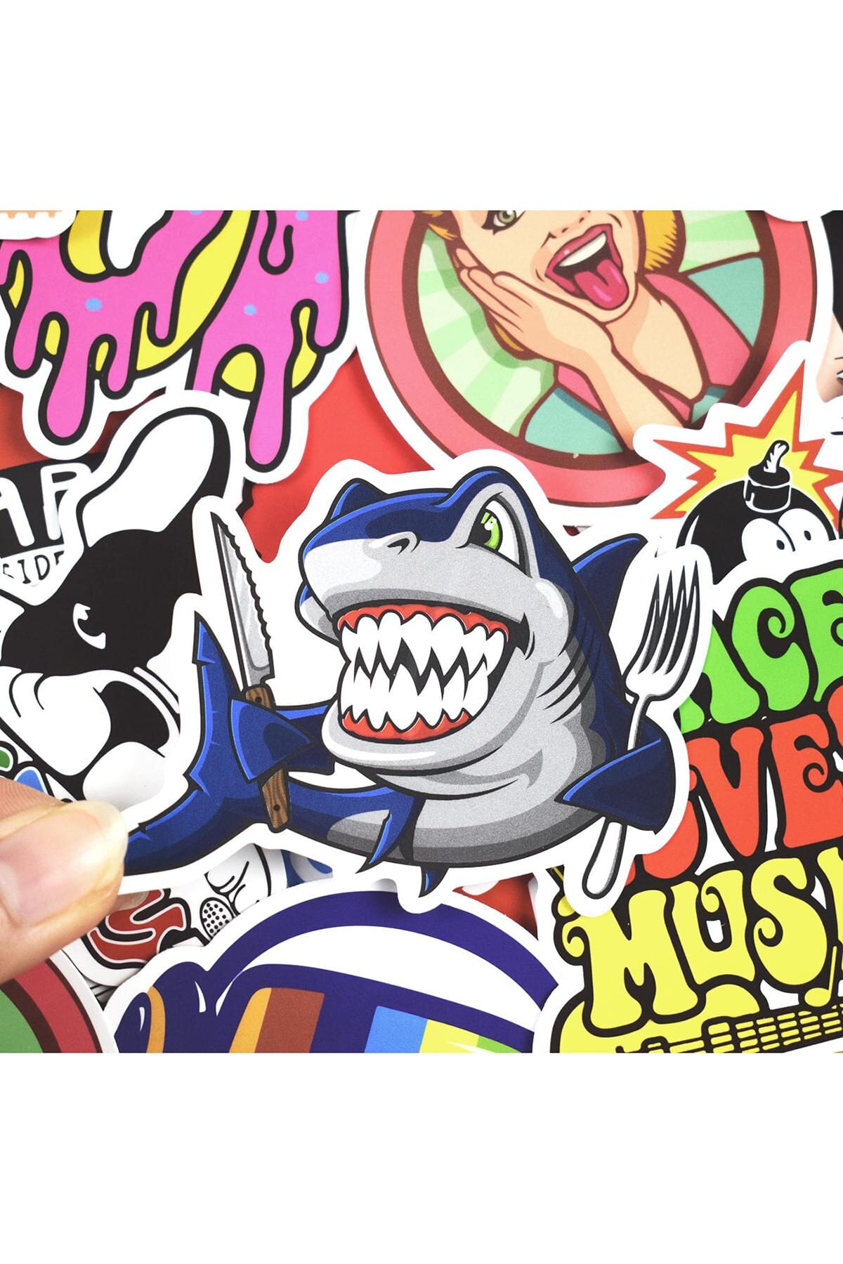 30 pieces Unrepeated Mixed Sticker Decal Retro