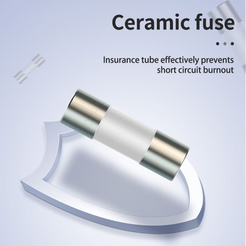 20pcs Ceramic Fuse For Multimeter Instrument 600mA 10A Ceramic British Plug Fuse