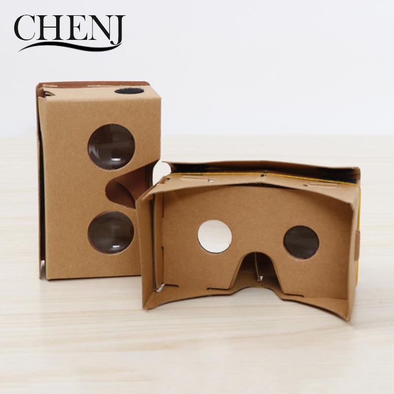 1pc google cardboard 3d vr virtual reality-glasögon för android eller telefon, vr-modell, gör-det-själv-förvandla din enhet till en stor skärm.