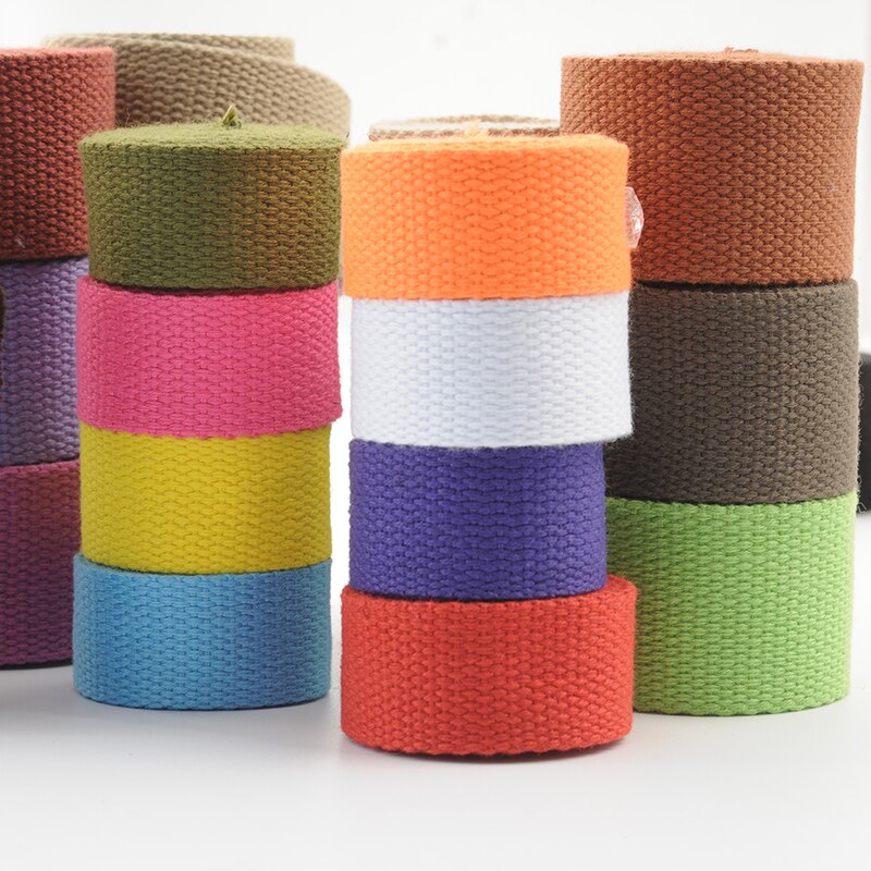 5 Meter 20Mm Canvas Lint Heuptas Verdikking Katoen Webbing Canvas Singels Knapzak Strapping Naaien Tas Riem Accessoires