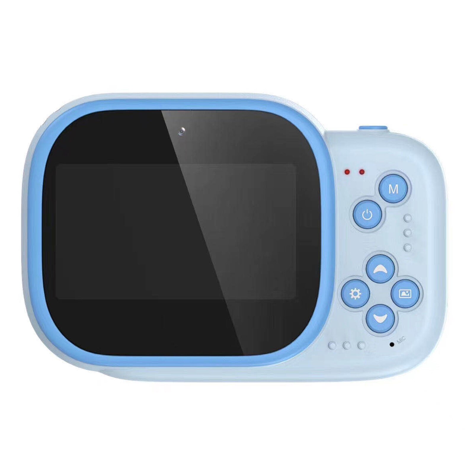 1080p kinderen instant camera voor kinderen digitale camera voor kinderen instant print camera kerst met printpapier: Blauw