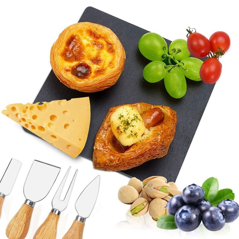 Cheese Board And Knife Set,Bamboo Charcuterie Board Set, Charcuterie Platter &amp; Serving Tray,House Warming