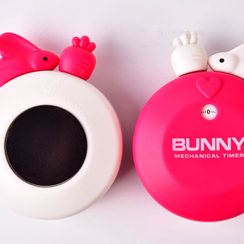 Minuterie de cuisine mécanique 60 Minutes, dessin animé lapin, navet, alarme, rappel de compteur, accessoires de cuisine utiles