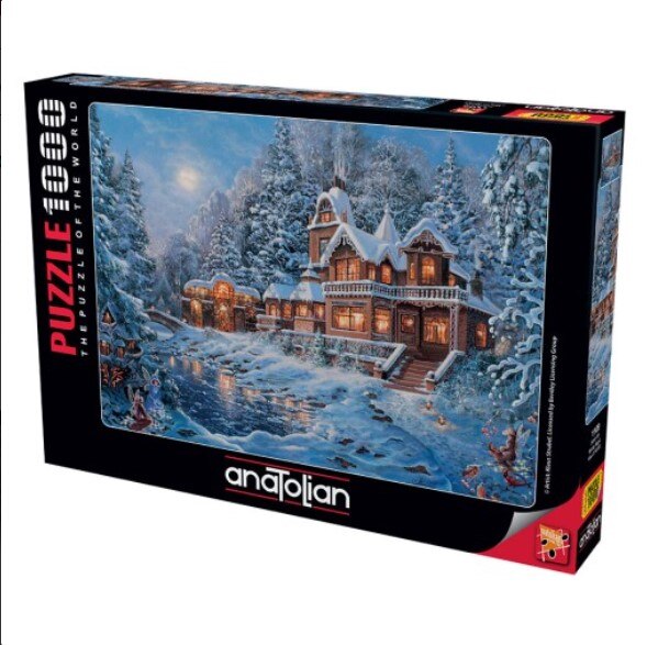 1000 Piece Jigsaw Puzzle- WINTER MAGIC – Every Piece is Unique Pieces Fit Together Perfectly Toy Hobby ANATOLIAN Home appliances