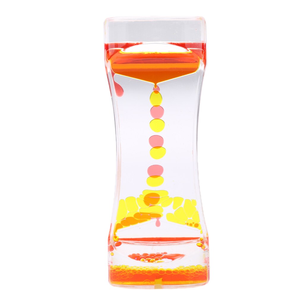 Acrylic Floating Color Mix Oil Liquid Bubbler Motion Timer Hour Glass Hourglass Kitchen Tool Home Office Desk Decor Novelty
