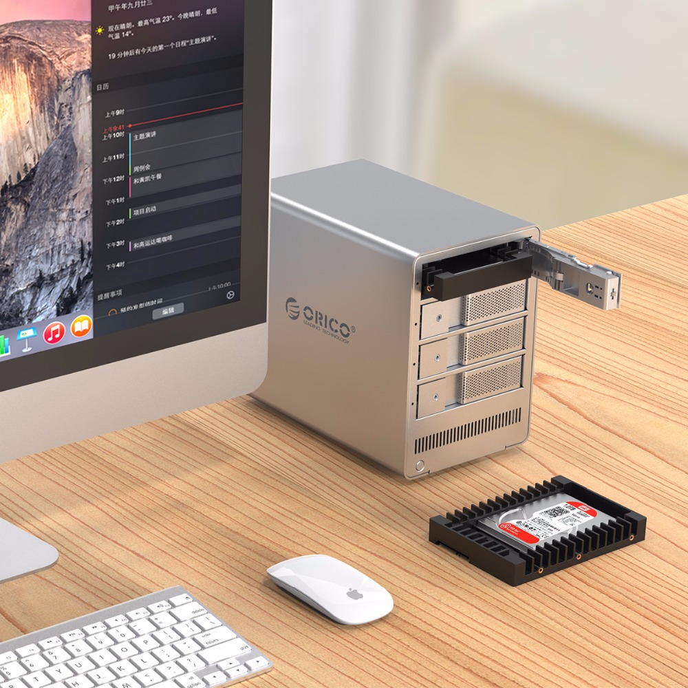 Orico hard drive caddy 2,5 to 3,5 supports sata 3,0 to usb 3,0 gbps 6 supports 9,5/12,5mm 2,5 inch sata hdds and ssds, tool-free