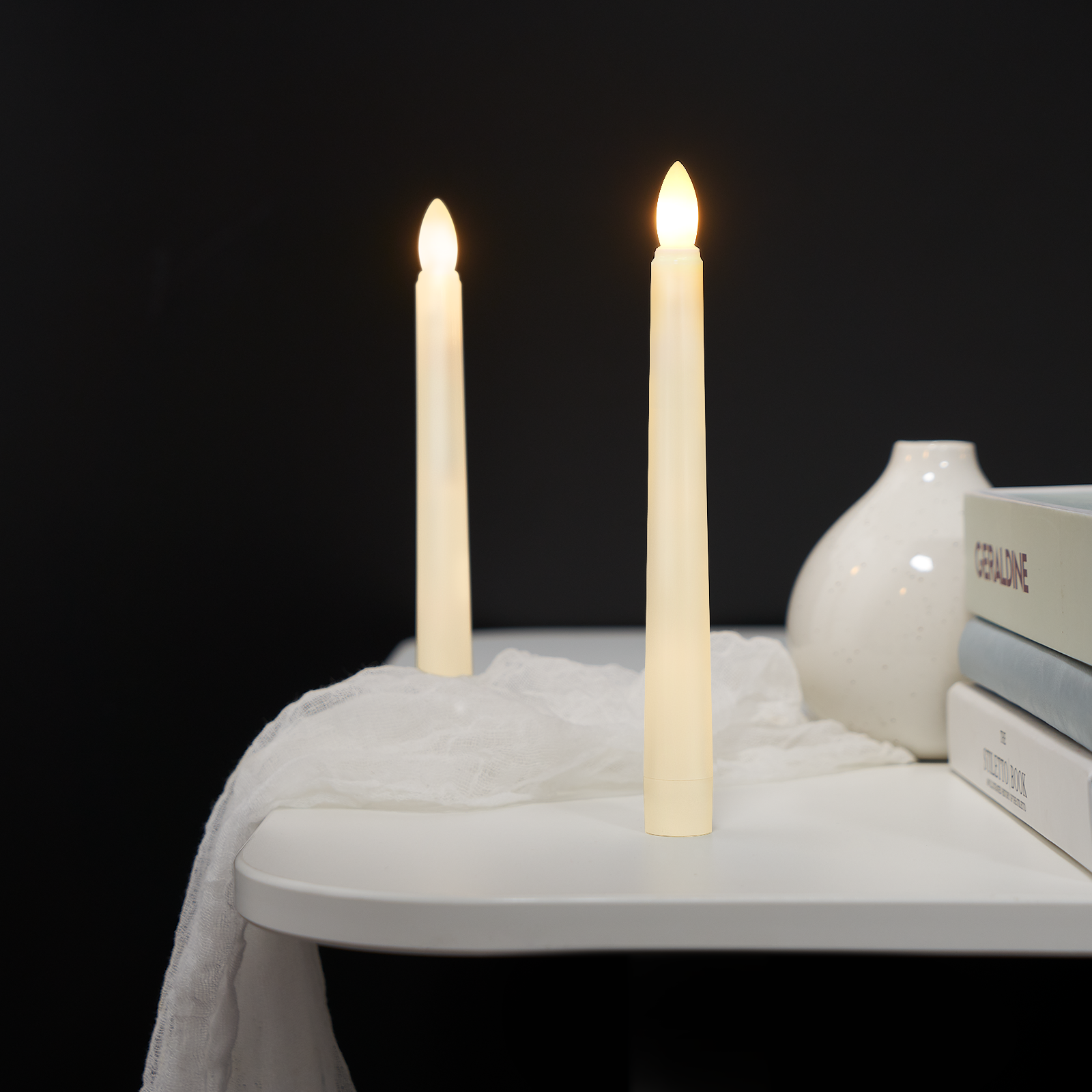 Floating LED Candles with Magic Remote Wand Levitating Flameless Candle Light for Home Wedding Decor Meditation