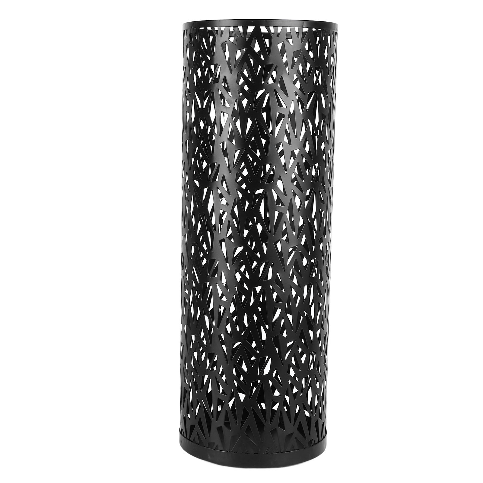 Umbrella Stand Rack For Entryway Metal Hollowed Freestanding Round Umbrellas Holder Organizer Bin For Home Hotel Office Decor: Clear