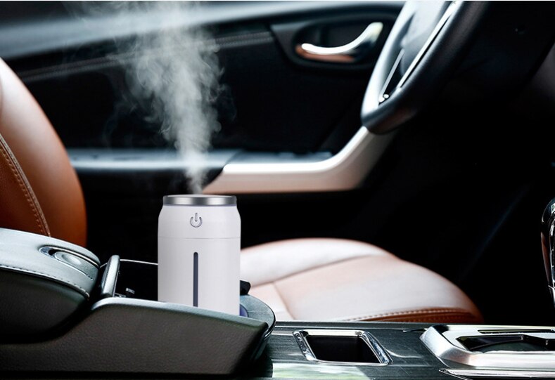 ! 3 in 1 Misty Kan 220ML Luchtbevochtiger Met USB Fogger Mist Maker met LED Night en Ventilator voor zowel Thuis En Auto