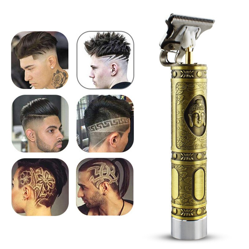 Tondeuse usb pour hommes, rasoir électrique pour cheveux et barbe, pour cheveux courts: S8- bouddha-neizhi