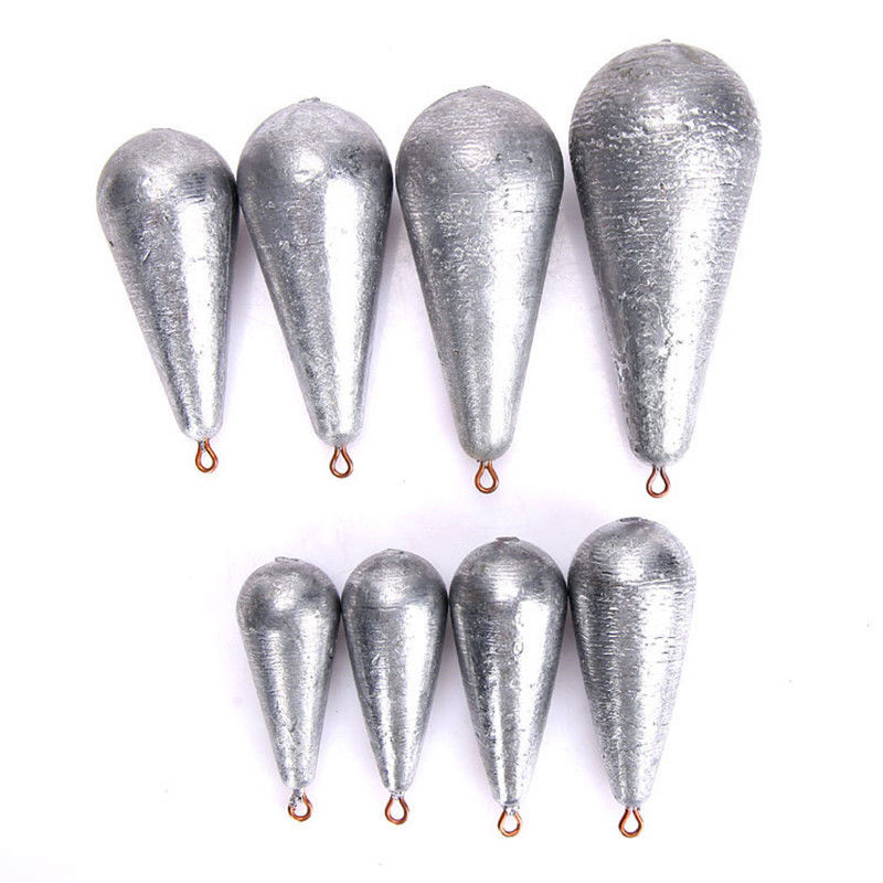 10 pcs Band Water Droplets Sinker Lead Sinker fishing line fishing lead fishing rod thread fishing weights