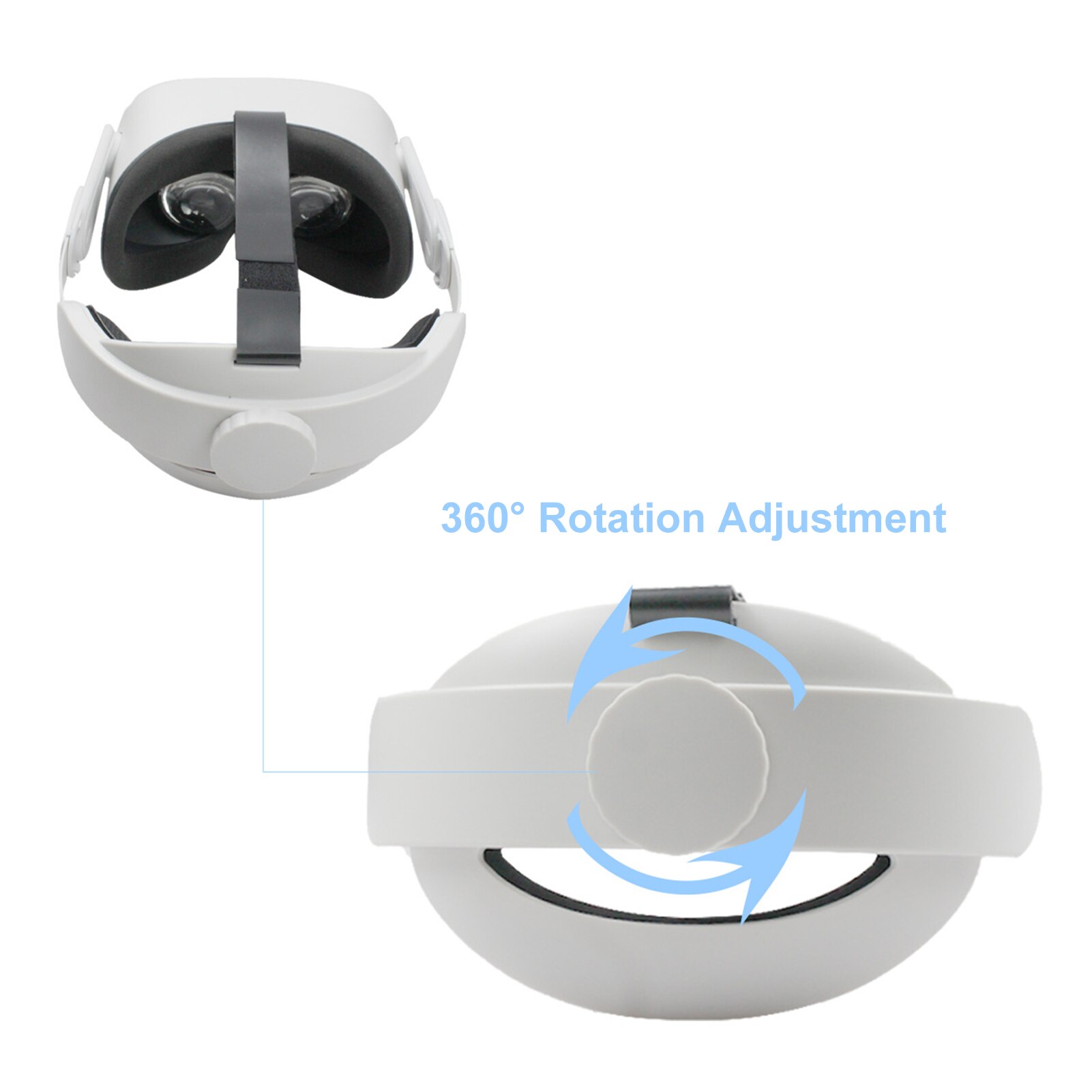 Ersetzen sie die bequeme vr-brille quest 2 vr durch ein verstellbares kopfband für das oculus quest 2 vr headset-zubehör.