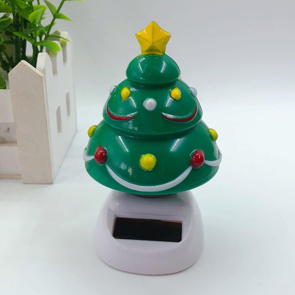 Zonne-energie Dancing Toy Bobblehead Kerstboom Zon Danser