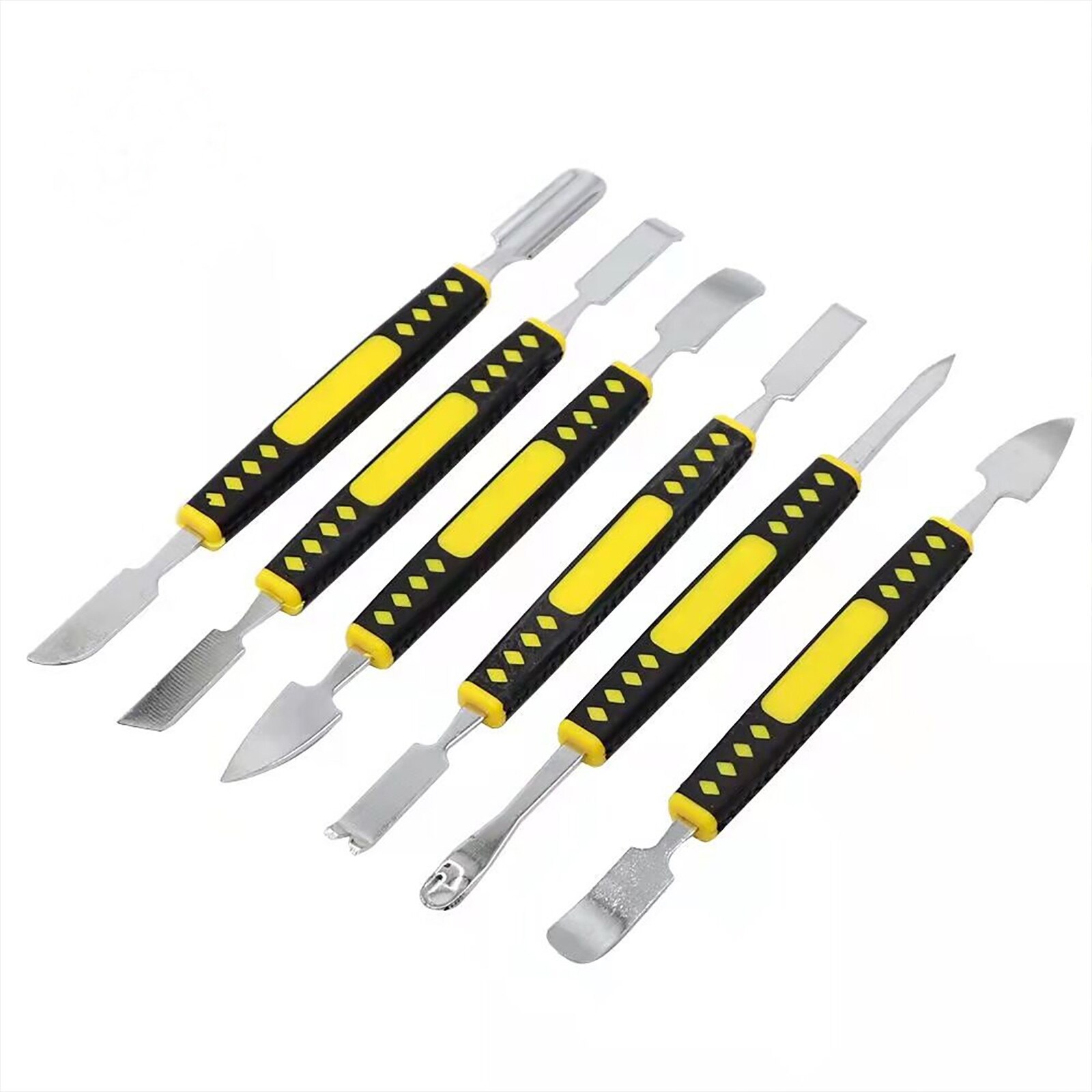 Metal Crowbar 6-Piece Set Portable Double-Ended Metal Opening Pry Tools Kit igital Home Appliance Disassemble Tools