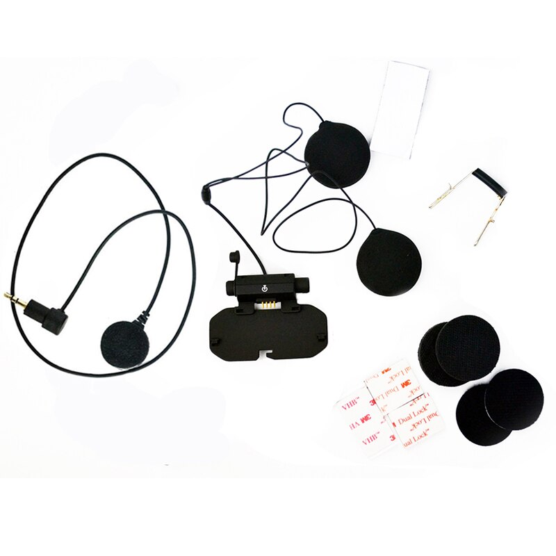 Original vimoto motorcykel bluetooth hjälm headset bas tillbehör kit mjuk hörlurar hörlur mikrofon för  v8 helansikte hjälm