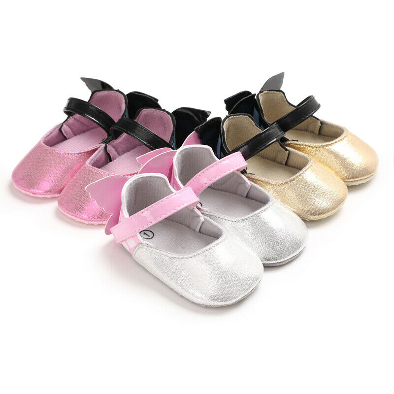 CANIS bebé niñas zapatos mariposa suela suave niño cuna zapatos suave cómodo primero caminar Prewalker