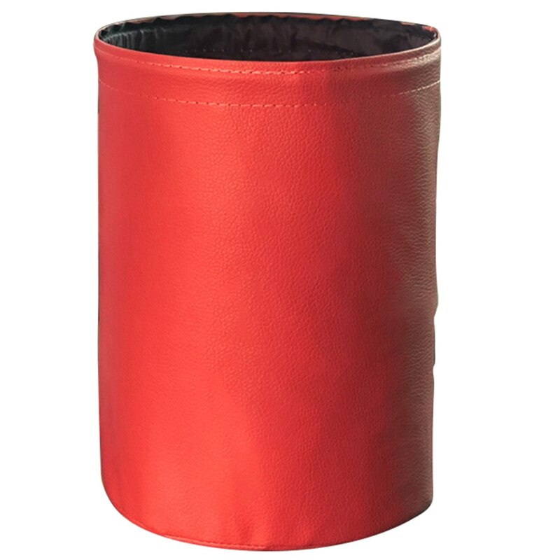 Universele opvouwbare prullenbak voor in de auto, vuilnisbak, emmer, hanger, vuilniszak, vuilnisbak, container, auto-interieuraccessoires: Rood