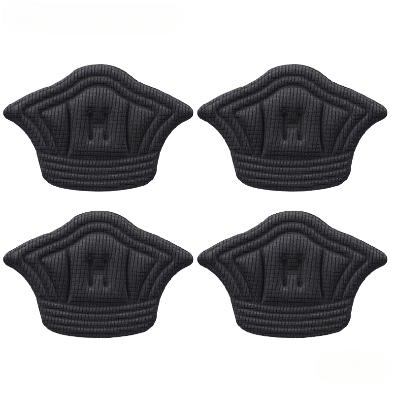 Plantillas para zapatos, almohadillas para el talón para zapatos deportivos, almohadilla para los pies de tamaño ajustable, plantilla protectora para el talón, pegatina trasera, 1/3/5 pares: Negro / 0
